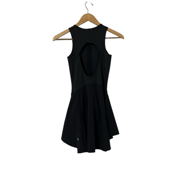 NWT LULULEMON Court Crush Short Lined Black Tennis Dress - Picture 5 of 8